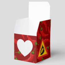 Hot pepper danger sign favor boxes