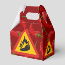 Hot pepper danger sign favor boxes