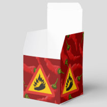 Hot pepper danger sign favor boxes