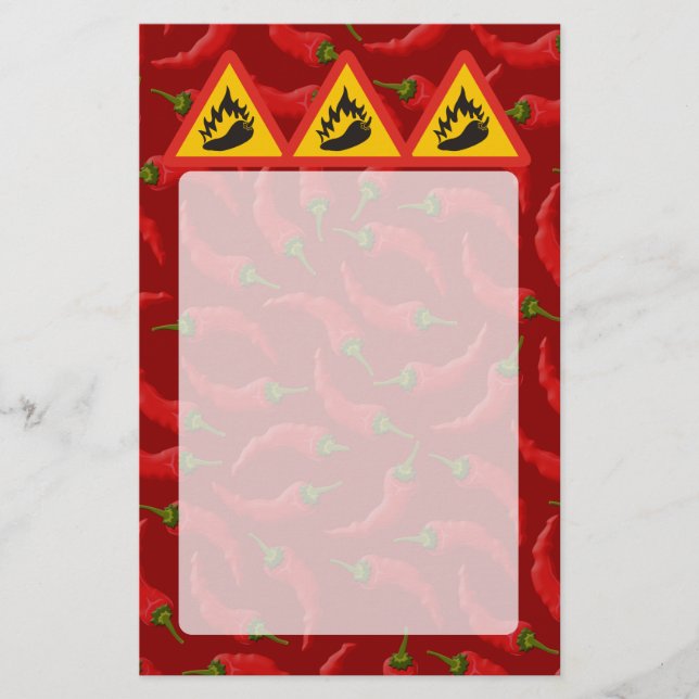 Hot pepper danger sign flyer (Front)