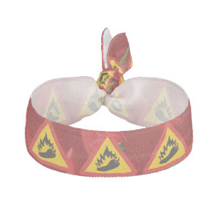 Hot pepper danger sign hair tie