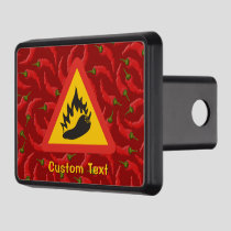 Hot Pepper Danger Sign Hitch Cover