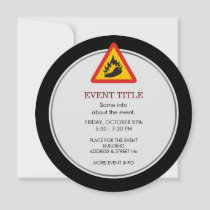 Hot Pepper Danger Sign Invitation