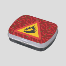 Hot pepper danger sign jelly belly tin