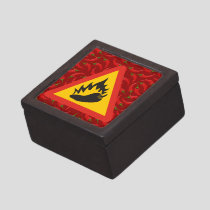 Hot pepper danger sign keepsake box