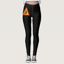 Hot pepper danger sign leggings