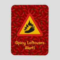 Hot Pepper Danger Sign Magnet