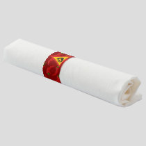 Hot pepper danger sign napkin bands