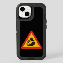 Hot pepper danger sign OtterBox iPhone 14 case