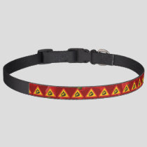 Hot pepper danger sign pet collar