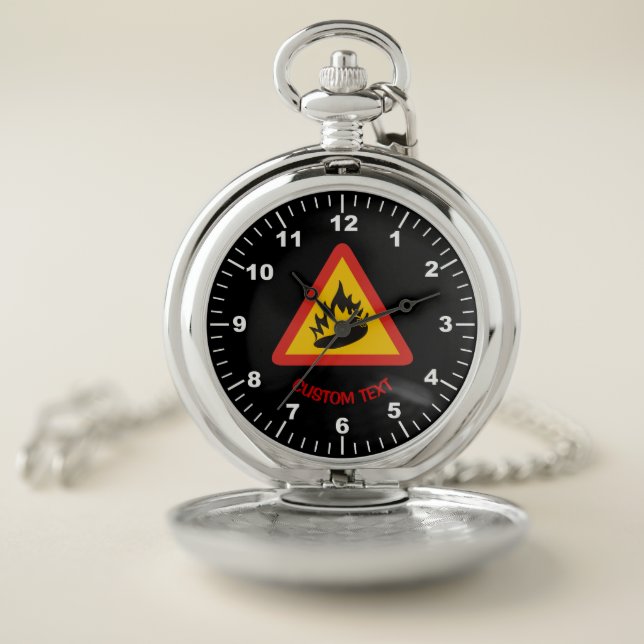 Hot pepper danger sign pocket watch (Inside)