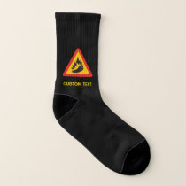 Hot pepper danger sign socks