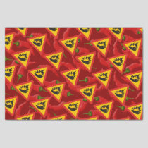 Hot pepper danger sign tissue paper