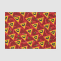 Hot pepper danger sign tissue paper