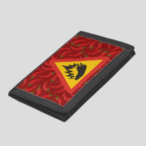 Hot pepper danger sign tri-fold wallet