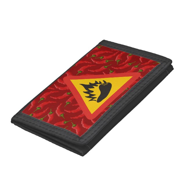 Hot pepper danger sign tri-fold wallet (Bottom)