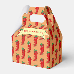 Hot Pepper Diva Custom Name Favor Boxes