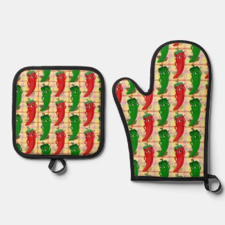 Hot Pepper Divas Drawing Custom Plaid Pattern