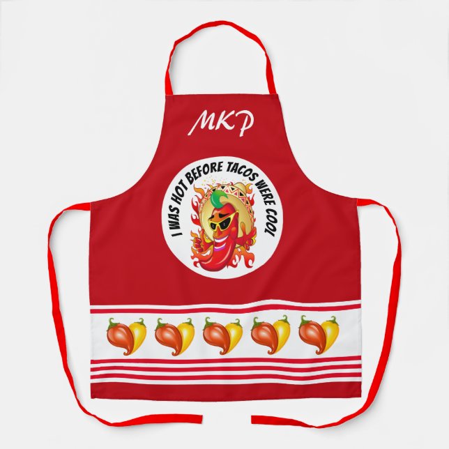 Hot Pepper Humor Apron (Front)