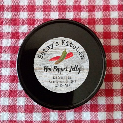 Hot Pepper Jelly Product Sticker