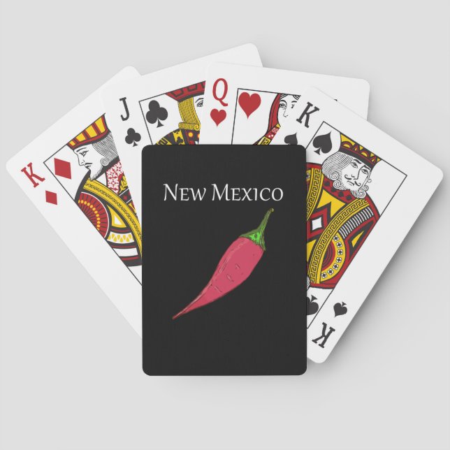 Hot pepper New Mexico Poker Cards (Back)
