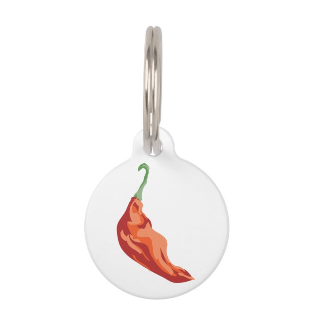 Hot Pepper Pet ID Tag (Front)