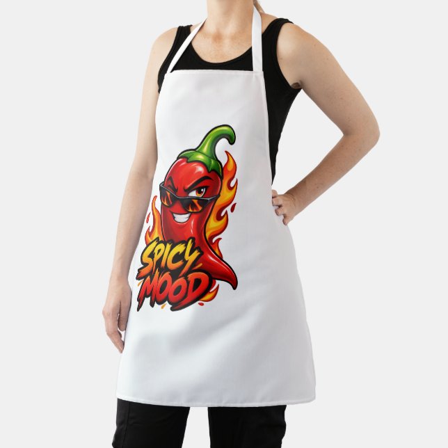 Hot Pepper Power – Funny Chili Kitchen Design Apron (Insitu)