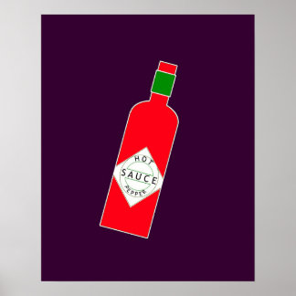 Hot pepper sauce poster