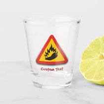 Hot Pepper Sign Shot Glass