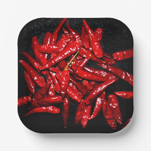 Hot Pepper - Still Life Paper Plates (Front)