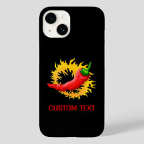 Hot Pepper with Flame Case-Mate iPhone 14 Case