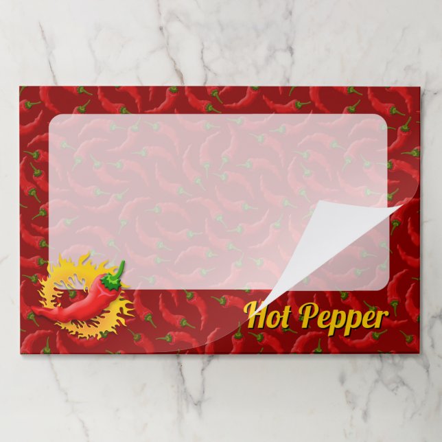 Hot Pepper with Flame Paper Pad (Folded)