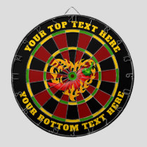 Hot Pepper with Heart Flame Dart Board