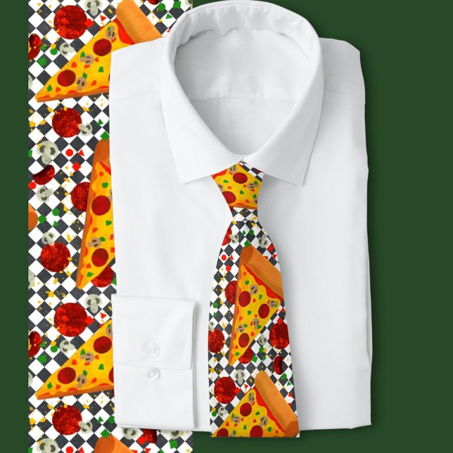 Hot Pepperoni    Neck Tie (Pizza lovers, pepperoni, take out, junk food. )