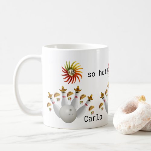 Hot Peppers Bowling Balls  Mug