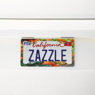 Hot Peppers License Plate Frame