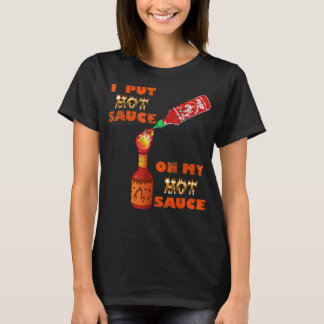 Hot Peppers mixed Sauce Challenge Funny spicy food T-Shirt