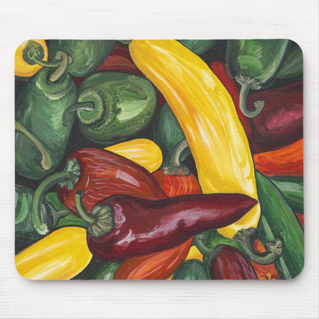 Hot Peppers Mousepad (Front)