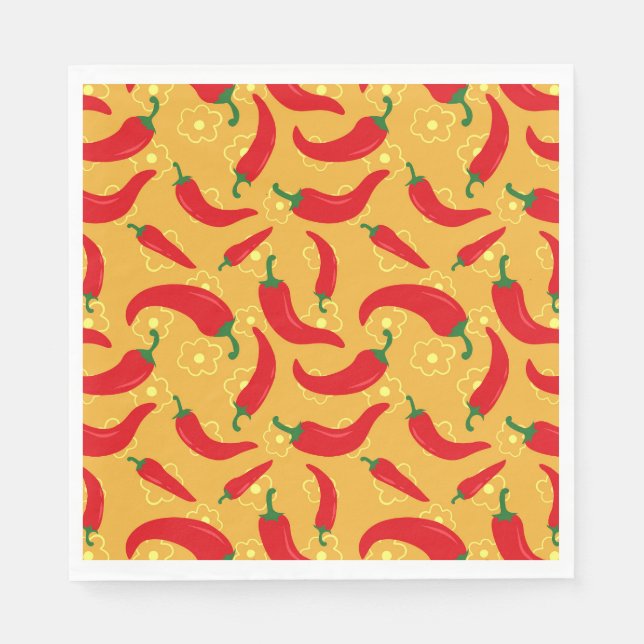 Hot Peppers Napkins (Front)