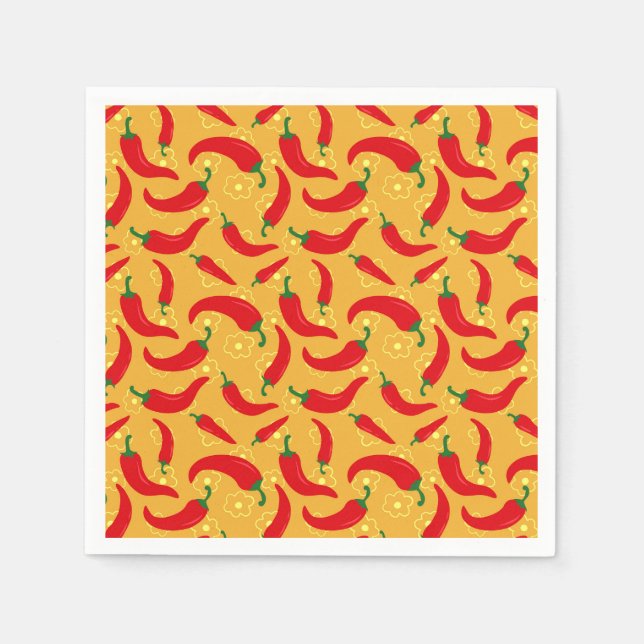 Hot Peppers Napkins (Front)