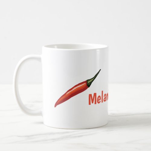 Hot Peppers  Personalized Coffee Mug