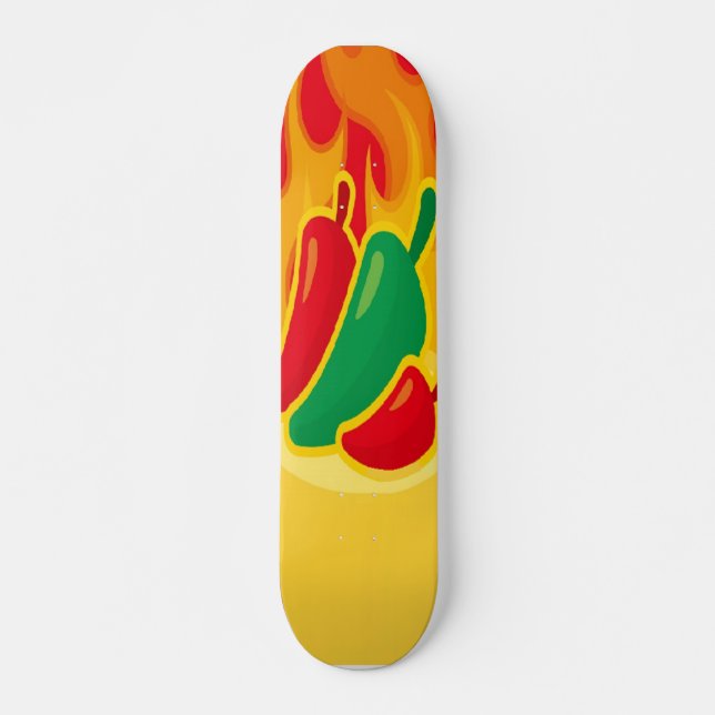 Hot Peppers Skateboard Deck (Front)