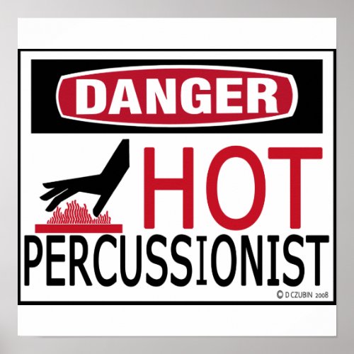 Hot Percussionist Poster