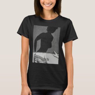 Hot Pin Up Girl Shadow Retro Pinup Girl Silhouette T-Shirt