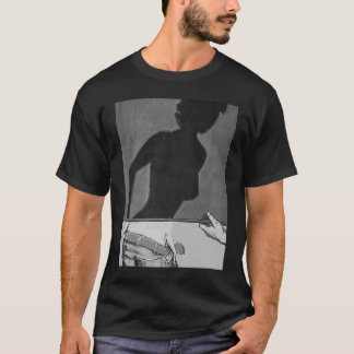 Hot Pin Up Girl Shadow Retro Pinup Girl Silhouette T-Shirt