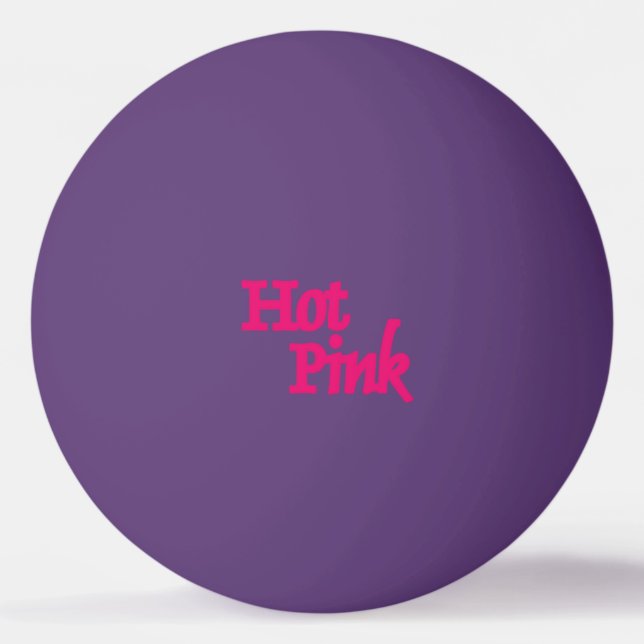 Hot Pink 1-star purple ping pong ball (Front)