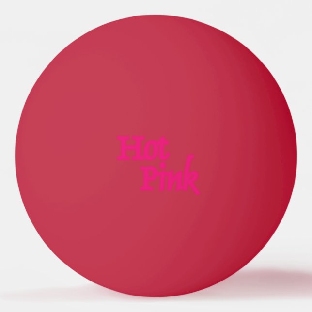 Hot Pink 1-star red ping pong ball (Front)