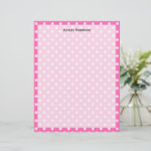 Hot Pink #2 and White Polka Dots Pattern (Standing Front)