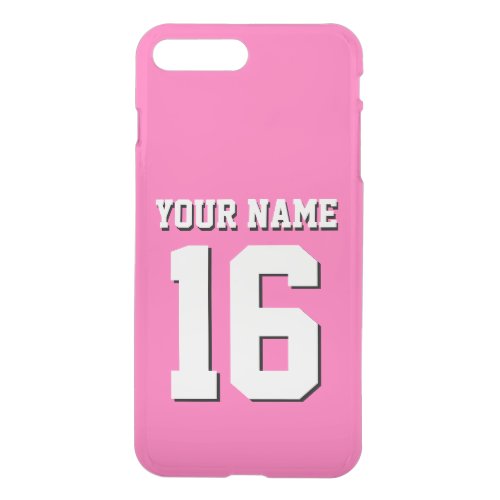 Hot Pink 2 Sporty Team Jersey iPhone 8 Plus7 Plus Case