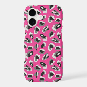 Hot Pink Abstract Animal Print iPhone 17 Case